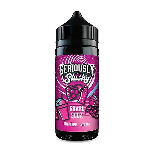 DOOZY VAPE SERIOUSLY SLUSHY E LIQUID - GRAPE SODA 100ML 70/30