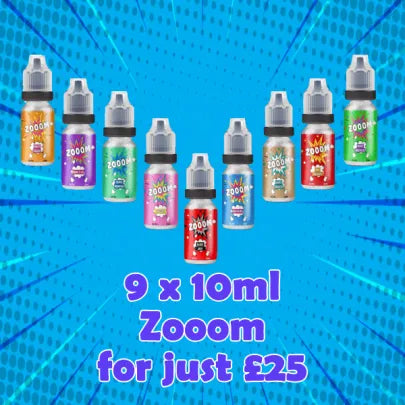 9 x 10ml Zooom for £25