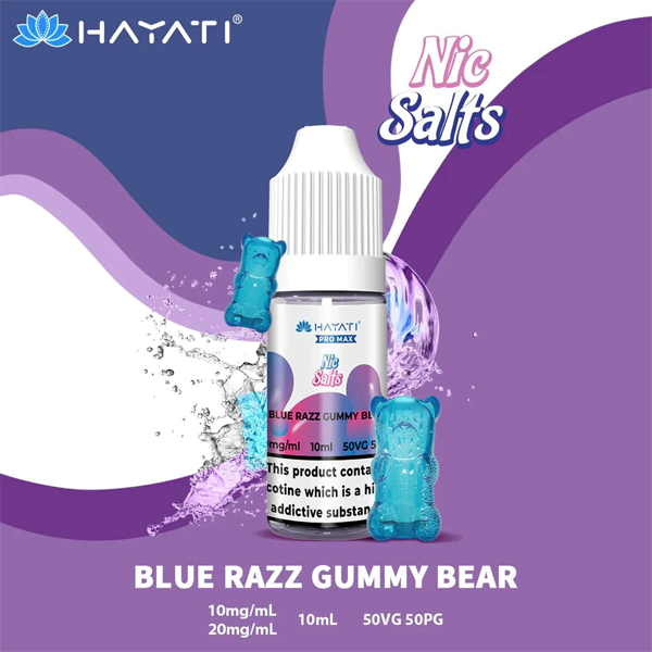 Hayati Pro Max Nic Salts Blue Razz Gummy Bear