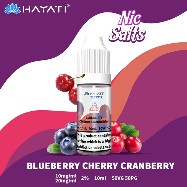Hayati Pro Max Nic Salts Blueberry Cherry Cranberry