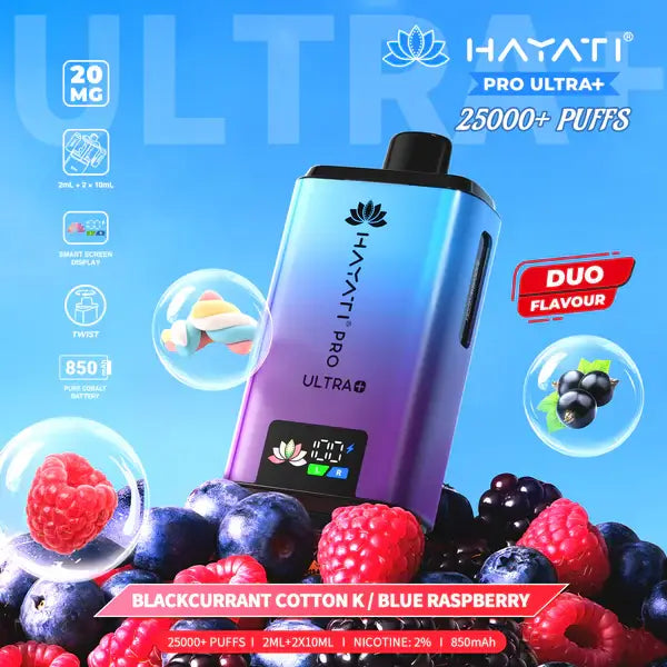 Hayati Pro Ultra Plus Blackcurrant Cotton K Blue Raspberry