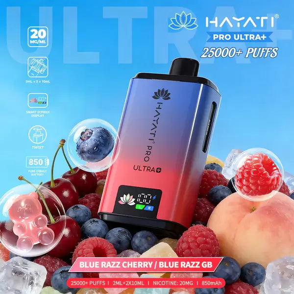 Hayati Pro Ultra Plus Blue Razz Cherry Blue Razz GB