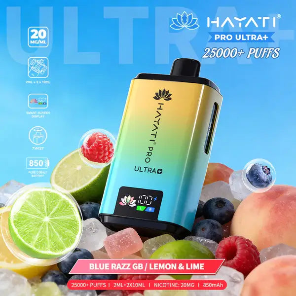 Hayati Pro Ultra Plus Blue Razz GB Lemon Lime