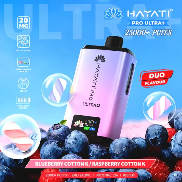 Hayati Pro Ultra Plus Blueberry Cotton K Raspberry Cotton K