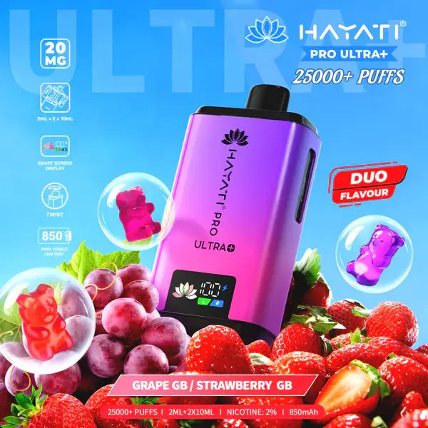 Hayati Pro Ultra Plus Grape GB Strawberry GB
