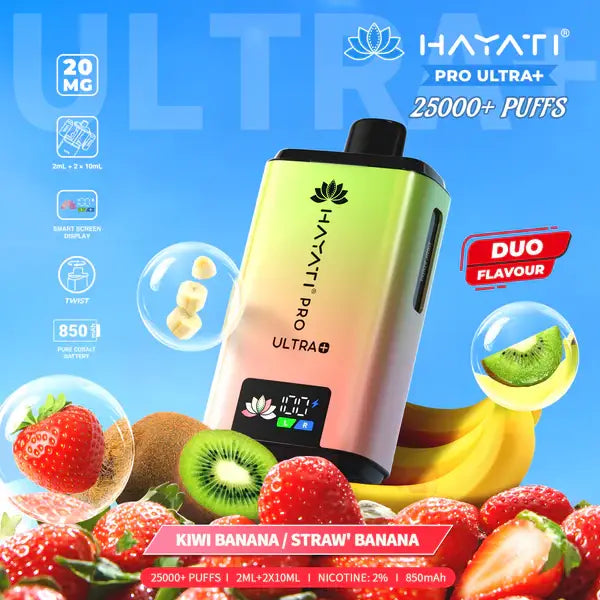 Hayati Pro Ultra Plus Kiwi Banana Straw Banana
