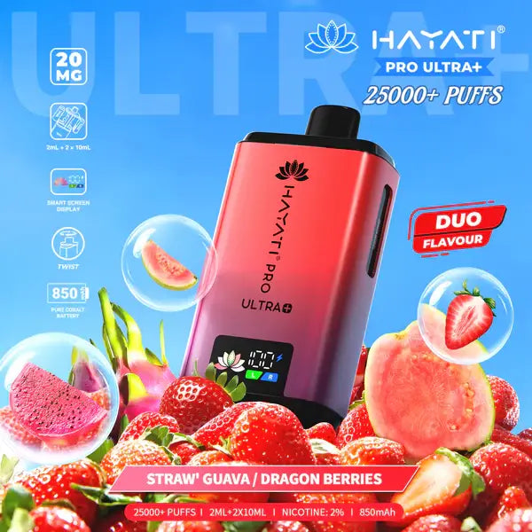 Hayati Pro Ultra Plus Straw Guava Dragon Berries