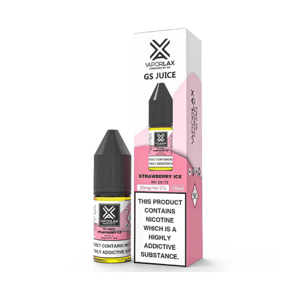 Vaporlax Nic Salts - Strawberry Ice