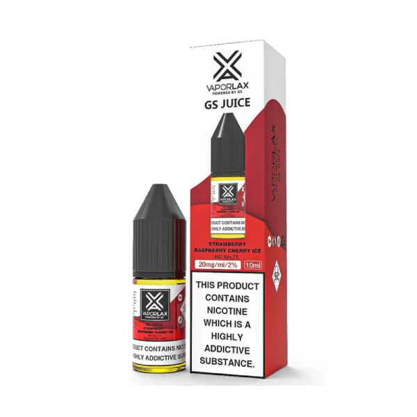 Vaporlax Nic Salts - Strawberry Raspberry Cherry Ice