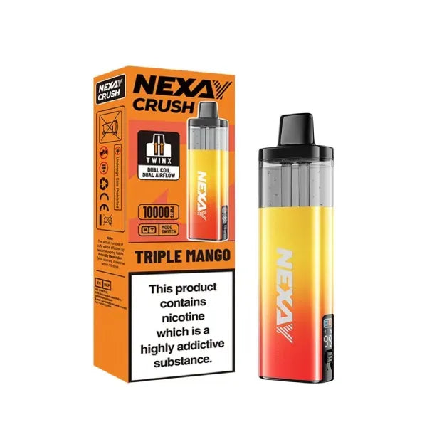 Nexay Crush 10k Puffs Prefilled And Rechargeable Pod Kit
