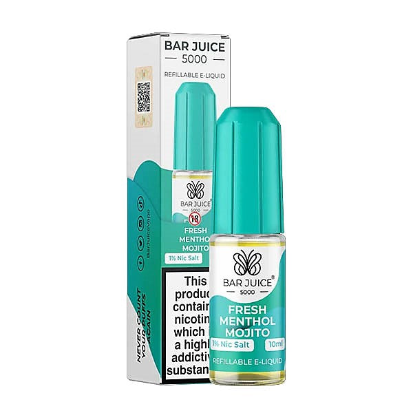 Bar Juice 5000 Nic Salts - Fresh Menthol Mojito