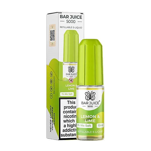 Bar Juice 5000 Nic Salts - Lemon & Lime