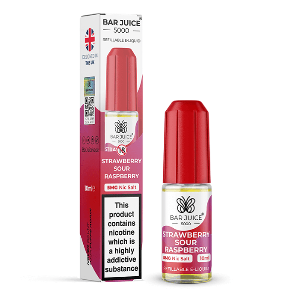 Bar juice 5000 Nic Salts – Strawberry Sour Raspberry