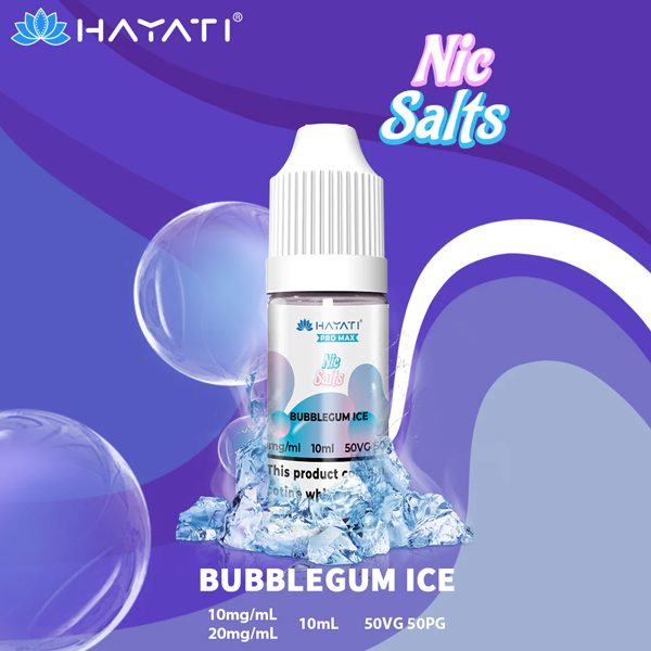 HAYATI PRO MAX NIC SALTS - Bubble gum ice 10ML