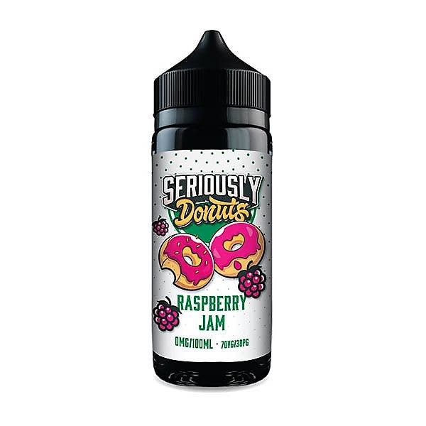 DOOZY VAPE SERIOUSLY DONUTS E LIQUID - RASPBERRY JAM 100ML 70/30