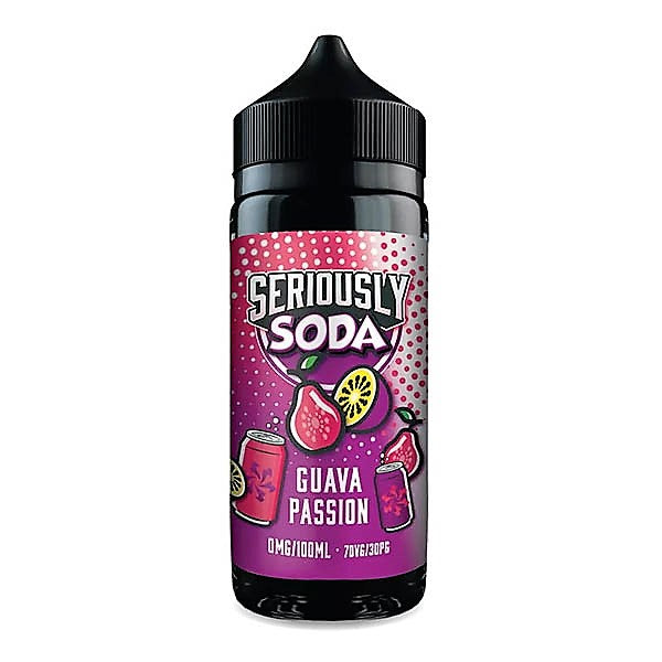 DOOZY VAPE SERIOUSLY SODA E LIQUID - GUAVA PASSION 100ML 70/30