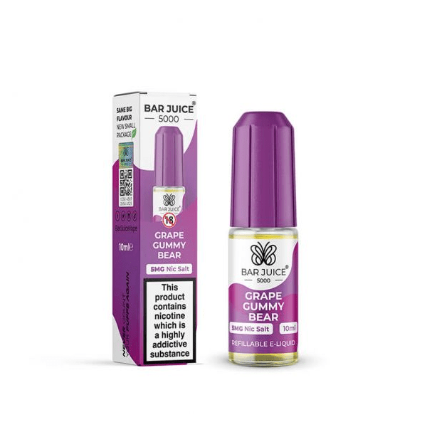 Bar juice 5000 Nic Salts – Grape Gummy Bear
