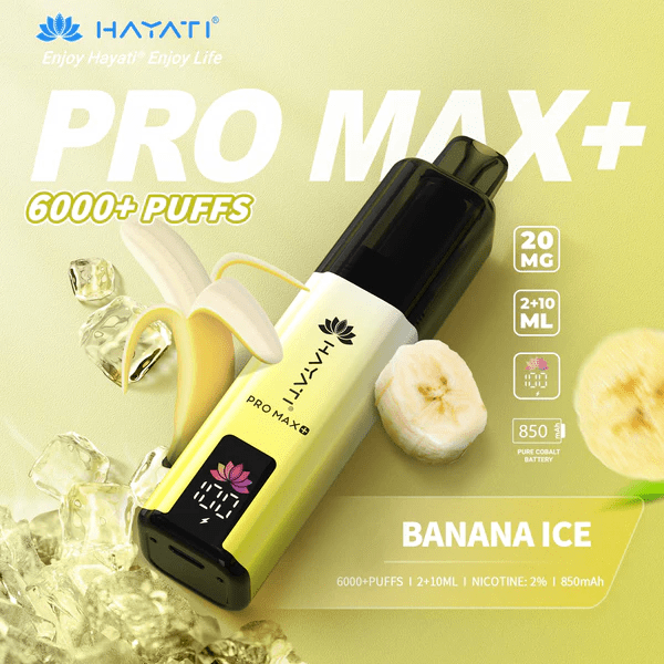 Hayati Pro Max+ 6000 Puffs Prefilled And Rechargeable Pod Kit