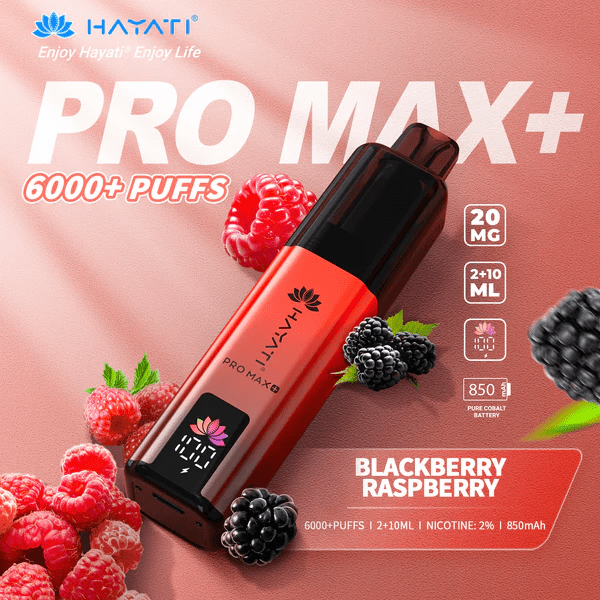 Hayati Pro Max+ 6000 Puffs Prefilled And Rechargeable Pod Kit