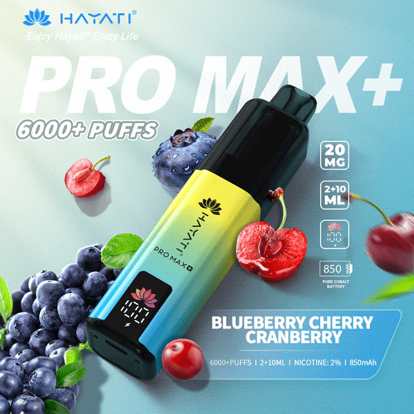 Hayati Pro Max+ 6000 Puffs Prefilled And Rechargeable Pod Kit
