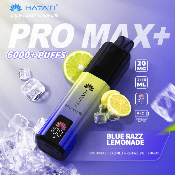 Hayati Pro Max+ 6000 Puffs Prefilled And Rechargeable Pod Kit