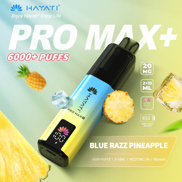 Hayati Pro Max+ 6000 Puffs Prefilled And Rechargeable Pod Kit