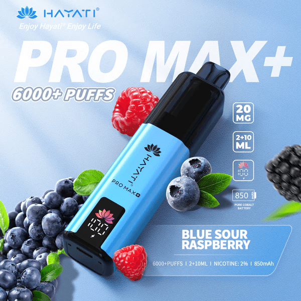Hayati Pro Max+ 6000 Puffs Prefilled And Rechargeable Pod Kit