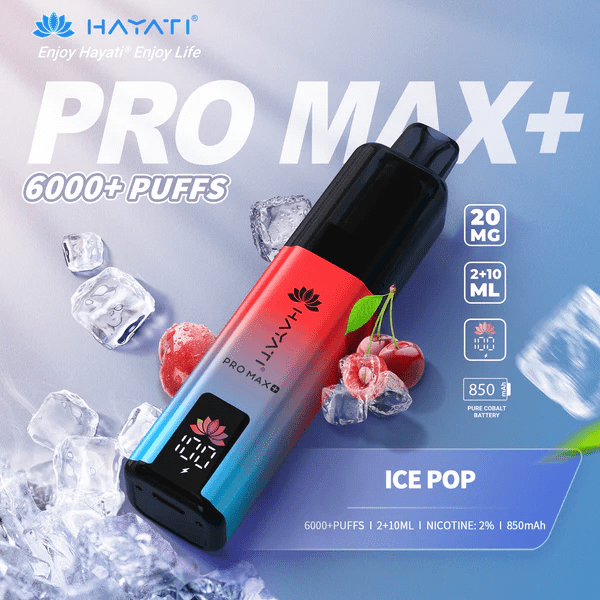 Hayati Pro Max+ 6000 Puffs Prefilled And Rechargeable Pod Kit