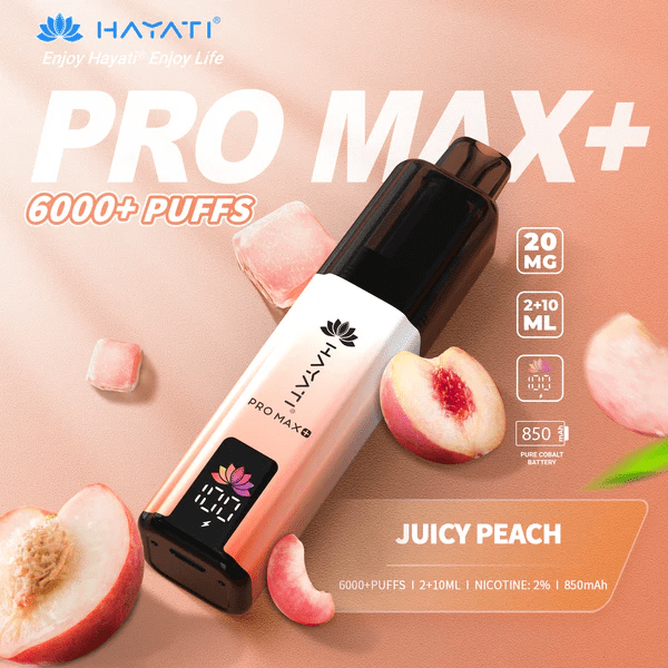 Hayati Pro Max+ 6000 Puffs Prefilled And Rechargeable Pod Kit