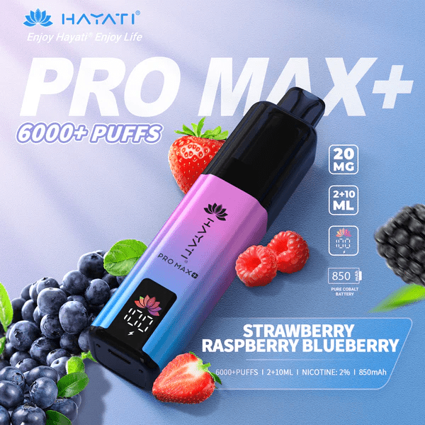 Hayati Pro Max+ 6000 Puffs Prefilled And Rechargeable Pod Kit