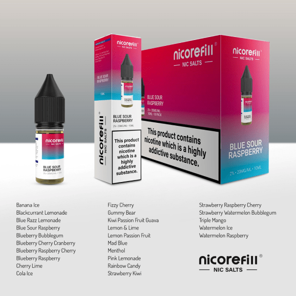 Nicorefill 20MG Nic Salts 10ml