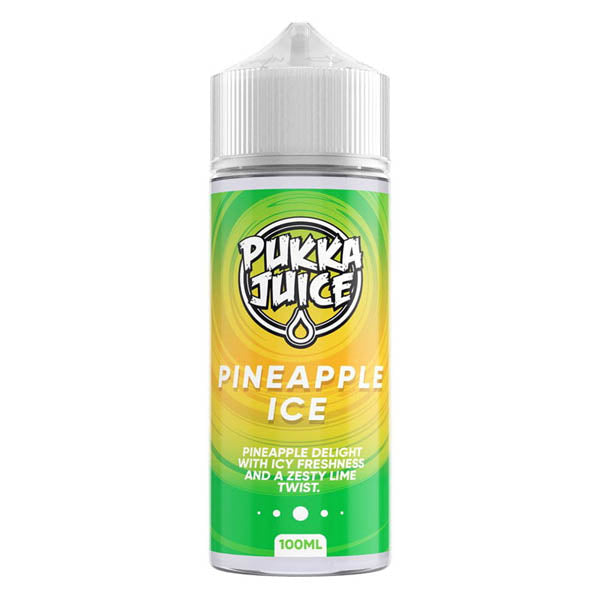 PUKKA JUICE E LIQUID 100ML PINEAPPLE ICE