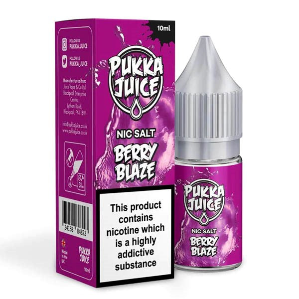 Pukka Juice Nic Salts - Berry Blaze E liquid 10ml