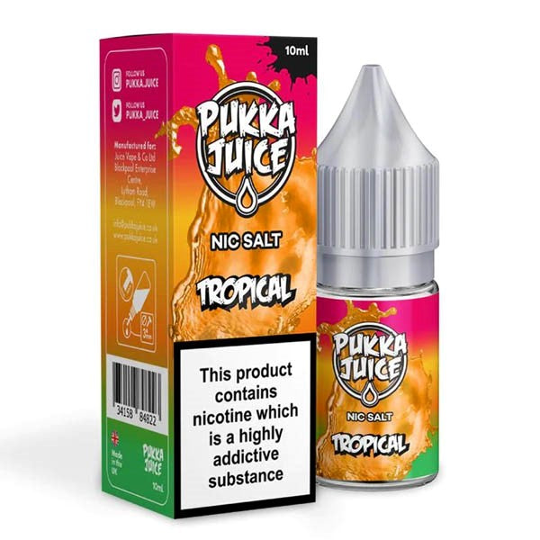Pukka Juice Nic Salts - Tropical E Liquid 10ml