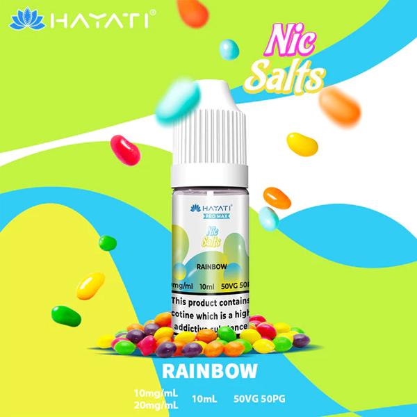 HAYATI PRO MAX NIC SALTS - Rainbow 10ML HAYATI PRO MAX NIC SALTS - Rainbow 10ML