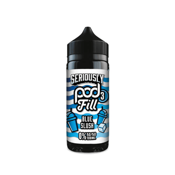 DOOZY VAPE SERIOUSLY POD FILL 3 E LIQUID - BLUE SLUSH 100ML 50/50