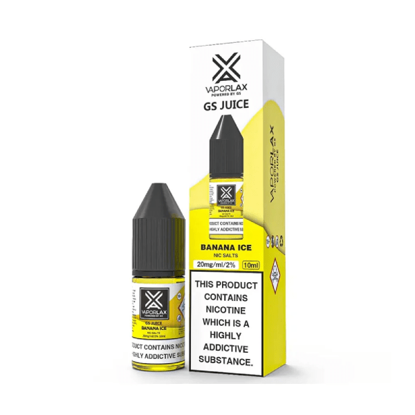Vaporlax Nic Salts - Banana Ice