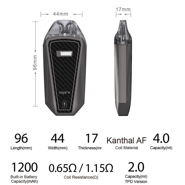 Aspire AVP Pro Pod Kit 1200 mah
