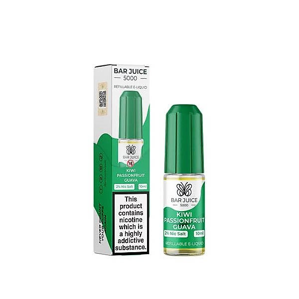 Bar Juice 5000 Nic Salts - kiwi passionfruit guava
