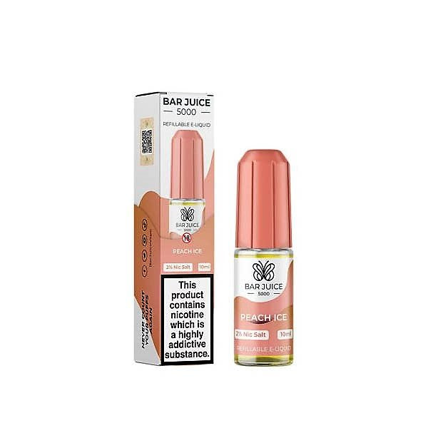 Bar Juice 5000 Nic Salts - Peach Ice