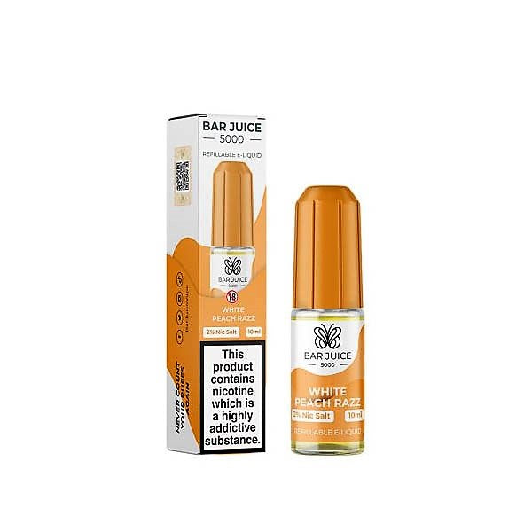 Bar Juice 5000 Nic Salts - White Peach Razz