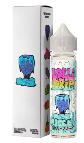 blue razz iced 50ml lolli drip eliquid