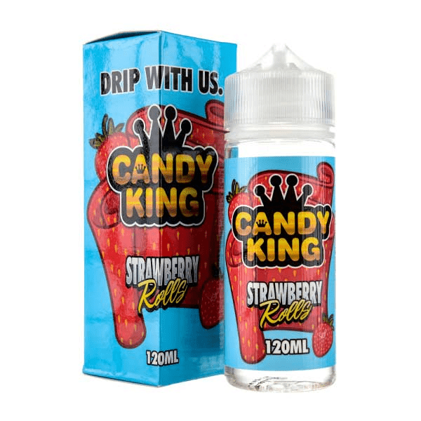 Candy King E Liquid Strawberry Rolls 100ml Vape Juice