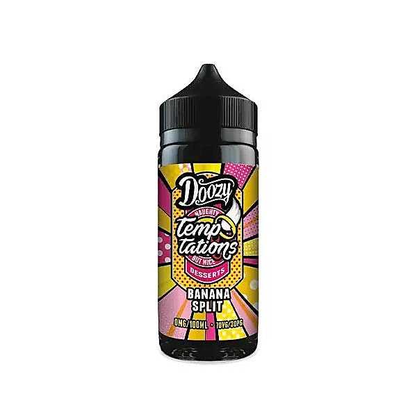 Doozy Vape Temptations E liquid - Banana Split