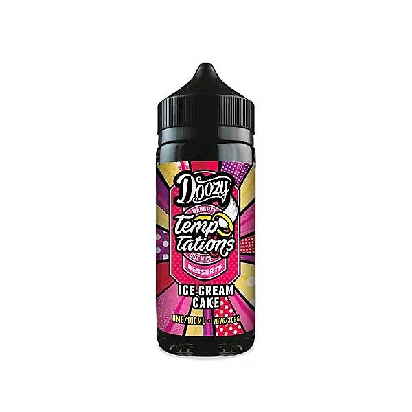 DOOZY VAPE TEMPTATIONS E LIQUID - ICE CREAM CAKE