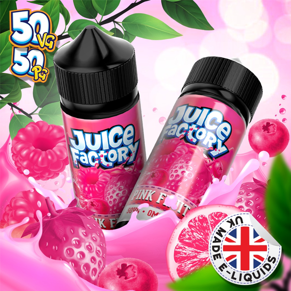 juice factory pink fruits eliquid 100ml