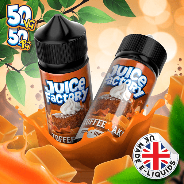 juice factory toffee cake eliquid 100ml