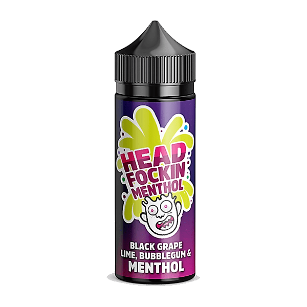 head fockin menthol black grape lime, bubblegum and menthol