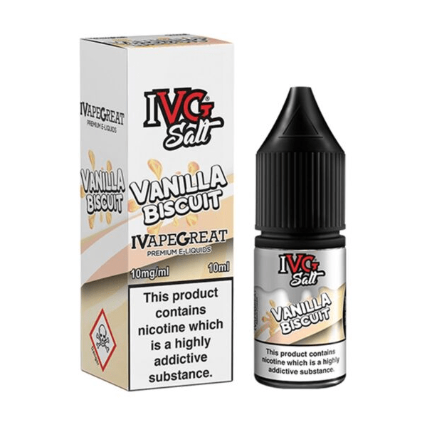 ivg dessert range salt vanilla biscuit 